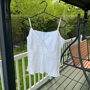 lightweight white summer top